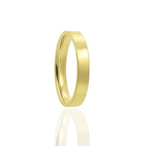 Aliança Individual Reta 3mm Ouro 18k 750 Peso Médio 3,5g - AR1