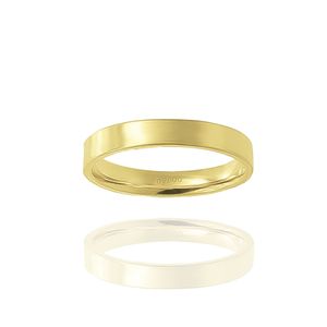Aliança Individual Reta 3mm Ouro 18k 750 Peso Médio 3,5g - AR1