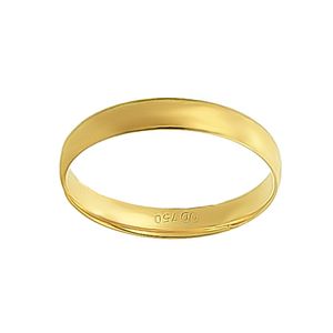Aliança Individual Clássica 3mm Ouro 18k 750 Peso Médio 2,5g - AAL5