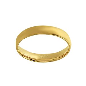 Aliança Individual Clássica 3,5mm Ouro 18k 750 Peso Médio 2,5g - AAL24