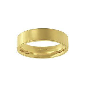 Aliança Individual Reta 5mm Ouro 18k 750 Peso Médio 6,5g - AR8