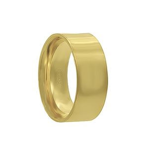 Aliança Individual Reta 7mm Ouro 18k 750 Peso Médio 6g - AR13