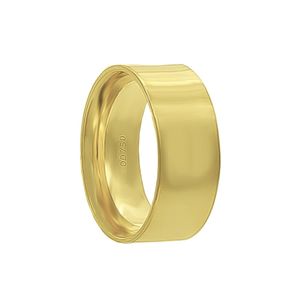 Aliança Individual Reta 7mm Ouro 18k 750 Peso Médio 9g - AR14