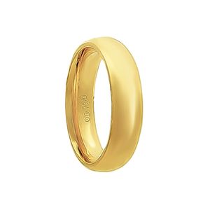 Aliança Individual Clássica 5mm  Ouro 18k 750 Peso Médio 6,5g - AAL13