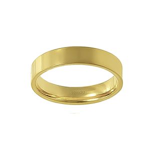 Aliança Individual Reta 4mm Ouro 18k 750 Peso Médio 4g - AR4