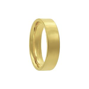 Aliança Individual Reta 5mm Ouro 18k 750 Peso Médio 8g - AR9