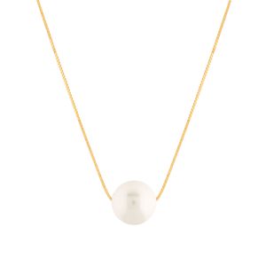 Gargantilha Pérola 8mm Ouro 18k 750