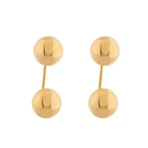 Brinco Bolas 6mm Ouro 18k 750