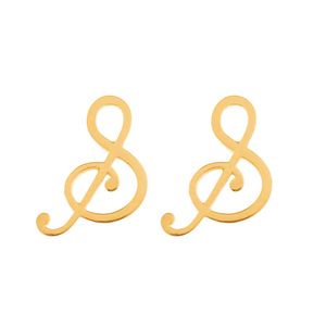 Brinco Clave de Sol Ouro 18k 750