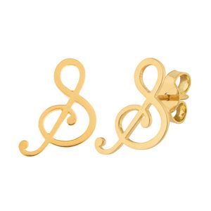 Brinco Clave de Sol Ouro 18k 750