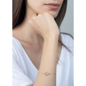 Pulseira Espírito Santo Ouro 18k 750 Bicolor
