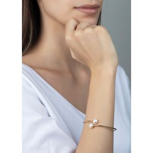 Bracelete Fio Ouro 18k 750 e Pérolas