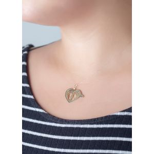 Pingente Coração Pezinho e Boné Ouro 18k 750