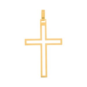 Pingente de Cruz Vazada Ouro 18k 750