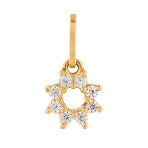 Pingente Estrela Zircônia Ouro 18k 750