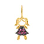 pingente-ouro-18k-750-menina-rubi-sintetico