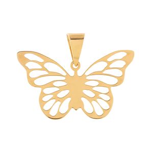 Pingente Borboleta Vazada Ouro 18k 750