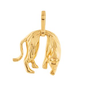 Pingente Onça Ouro 18k 750