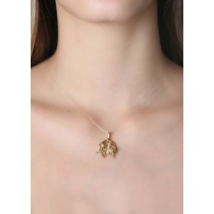 Pingente Onça Ouro 18k 750
