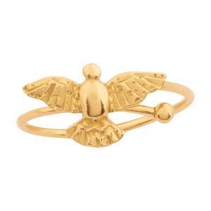 Anel Falange Espírito Santo Ouro 18k 750