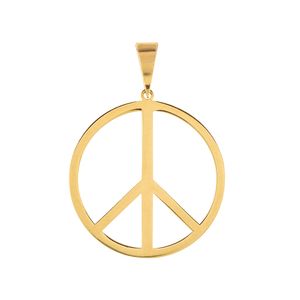 Pingente Paz e Amor Ouro 18k 750