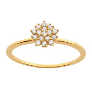 Anel Chuveiro com Diamantes Ouro 18k 750