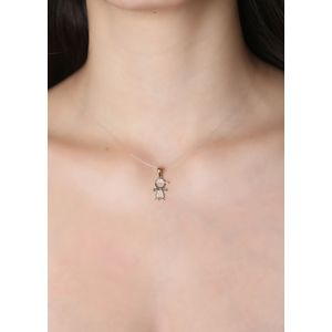 Pingente Menino Boné Zicôrnia Ouro 18k 750