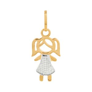 Pingente Menina Rodinada Ouro 18k 750