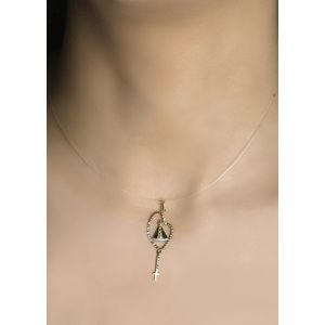Pingente Terço Nossa Senhora Ouro 18k 750