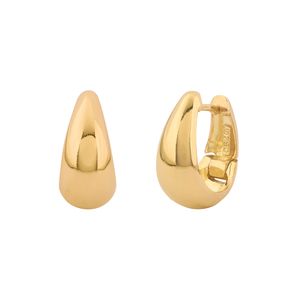 Brinco Argola Cheia Ouro 18k 750