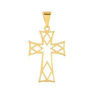 Pingente Cruz Vazada Ouro 18k 750