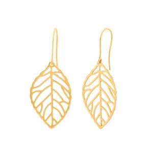 Brinco Folhas Ouro 18k 750