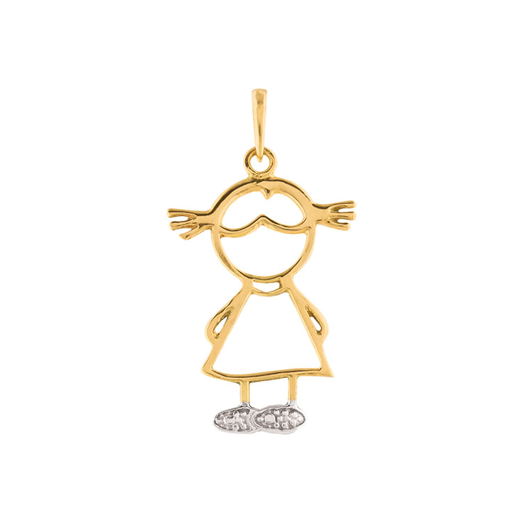 pingente-ouro-18k-750-menina-bicolor