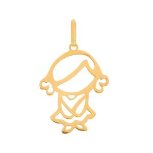 Pingente Menina Ouro 18k 750