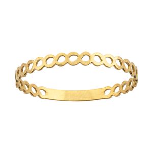 Anel Ouro 18k 750 Infinitos Vazado