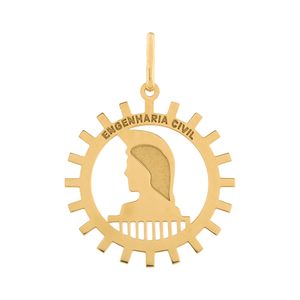 Pingente Engenharia Civil Ouro 18k 750