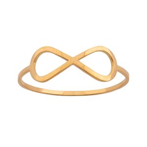 Anel Infinito Vazado Ouro 18k 750