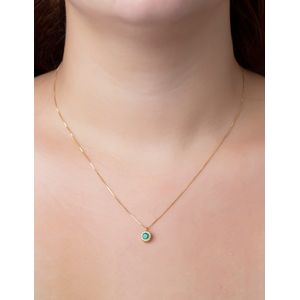 Gargantilha Chuveiro Ouro 18k 750 Esmeralda e Diamantes