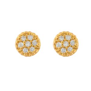Brinco Chuveiro com Diamantes Ouro 18k 750