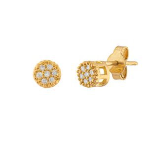 Brinco Chuveiro com Diamantes Ouro 18k 750