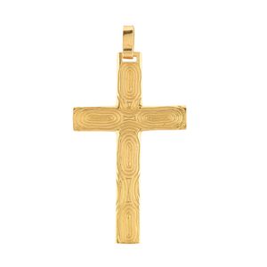 Pingente Crucifixo Trabalhado Ouro 18k 750