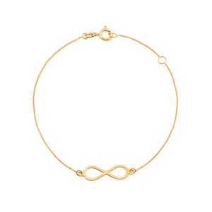 Pulseira Infinito Vazado Ouro 18k 750