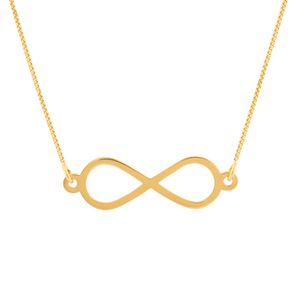Gargantilha Infinito Vazado Ouro 18k 750