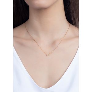 Gargantilha Chuveiro Zircônias Ouro 18k 750