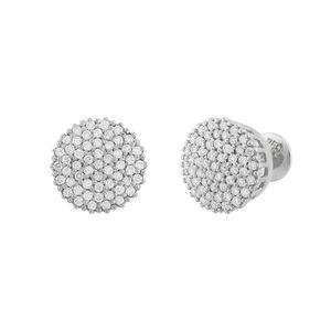 Brinco Chuveiro com Diamantes Ouro Branco 18k 750