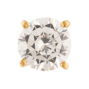 Pingente Ponto de Luz com Zircônia 7mm Ouro 18k 750