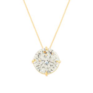 Gargantilha Ponto de Luz Zircônia 10mm Ouro 18K 750
