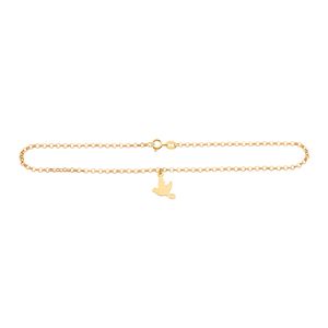 Tornozeleira Elos Portugueses Espírito Santo Ouro 18k 750