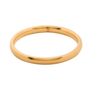 Aliança Individual Clássica 2mm Ouro 18k 750 Peso Médio 2,5g - AAL3