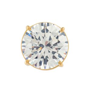 Pingente Ponto de Luz com Zircônia 10mm Ouro 18k 750